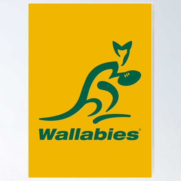 Item preview, Australia Rugby Wallabies Yellow Wallaby designed and sold by elhefe.