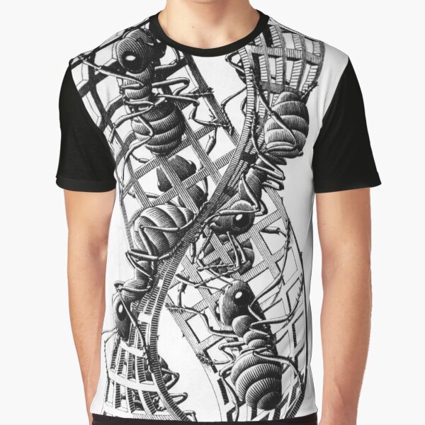 Escher Ants Graphic T-Shirt
