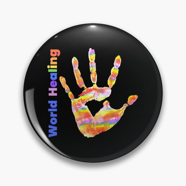 Item preview, Colourful Colorful Rainbow Handprints World Healing designed and sold by H3designs.