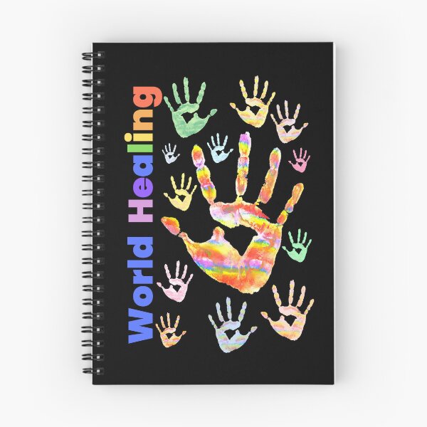 Item preview, Colourful Colorful Rainbow Handprints World Healing designed and sold by H3designs.