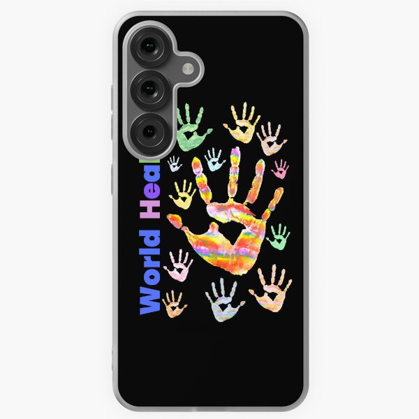 Item preview, Colourful Colorful Rainbow Handprints World Healing designed and sold by H3designs.
