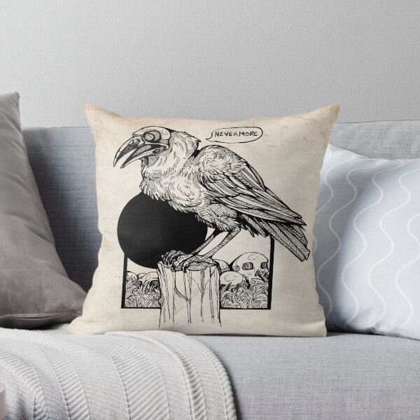 Nevermore Throw Pillow