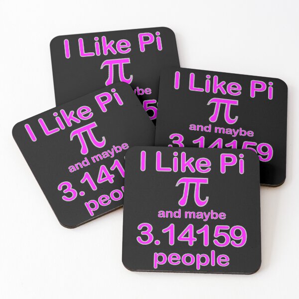 Item preview, I Like Pi And Maybe 3.14159 People, Fun Math Pun Pink Text designed and sold by artfulnotebook.
