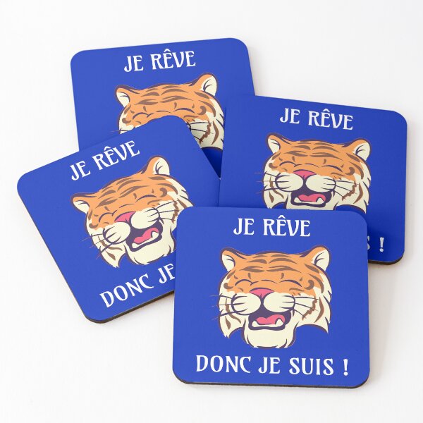 Item preview, I Dream Therefore I Am - Smiling Tiger designed and sold by Apikoedesign.