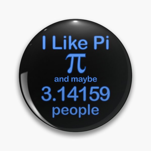 Artikelvorschau, Math Humor Ich mag Pi und vielleicht 3,14159 Menschen, blauer Text entworfen und verkauft von artfulnotebook.