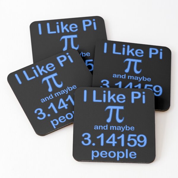 Item preview, Math Humor I Like Pi And Maybe 3.14159 People, Blue Text designed and sold by artfulnotebook.