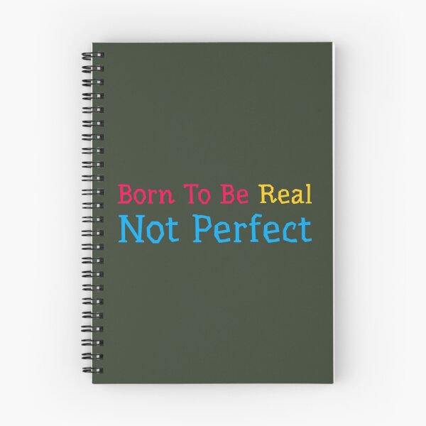 Item preview, Born To Be Real Not Perfect                 designed and sold by LittleCrafties.