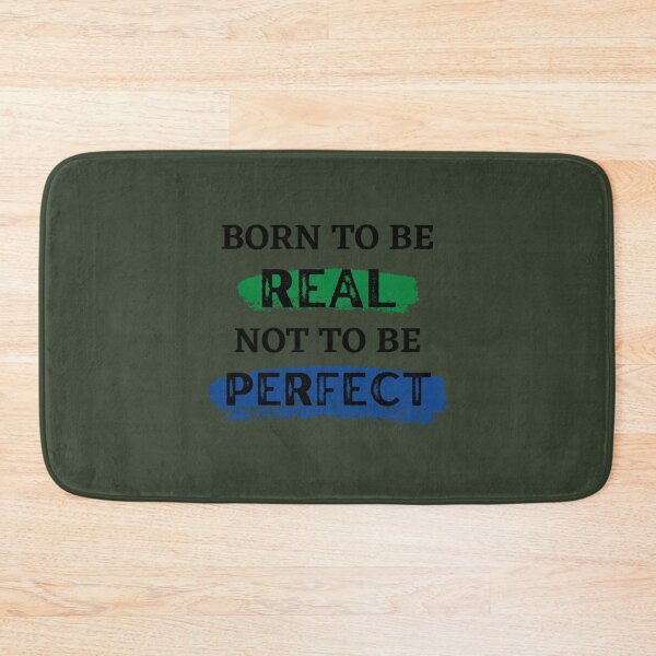 Item preview, Born To Be Real Not Perfect    (1) designed and sold by LittleCrafties.