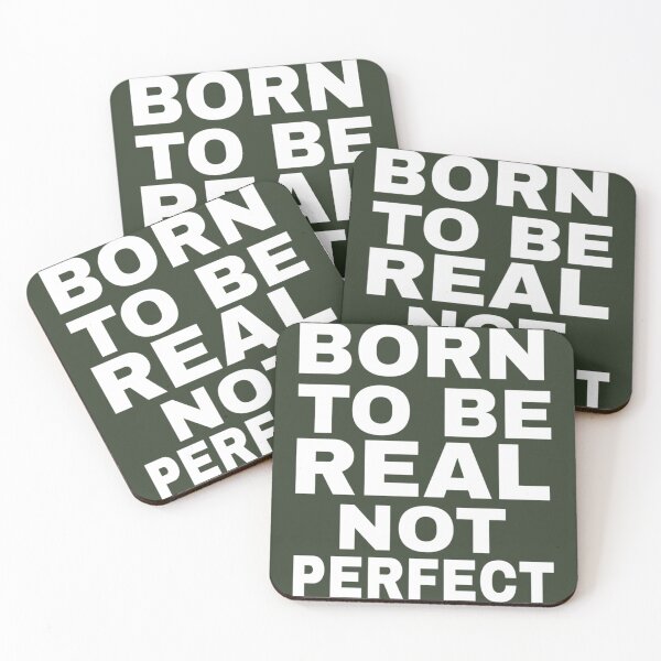 Item preview, Born To Be Real Not Perfect   (2) designed and sold by LittleCrafties.