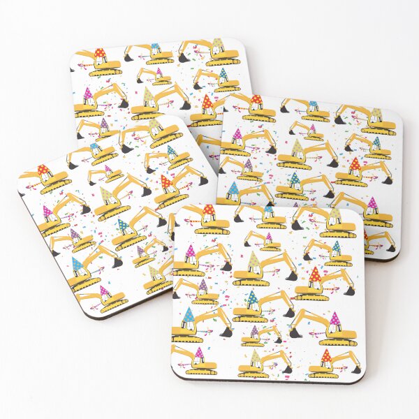 Item preview, Excavator Construction Truck Party Pattern designed and sold by idovedesign.