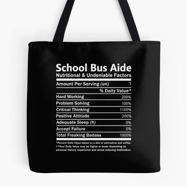 Item preview, School Bus Aide  T Shirt - Nutritional Daily Factors Job Gift Item Tee designed and sold by gabridunc4.