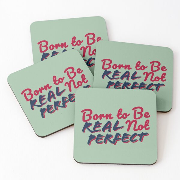 Item preview, Born To Be Real Not Perfect! designed and sold by LittleCrafties.