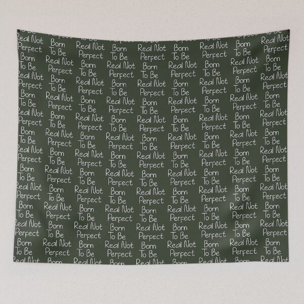 Item preview, Born To Be Real Not Perfect,   designed and sold by LittleCrafties.