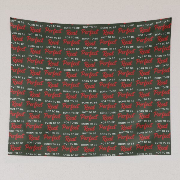 Item preview, Born To Be Real Not To Be Perfect , Funny Inspiring    designed and sold by LittleCrafties.