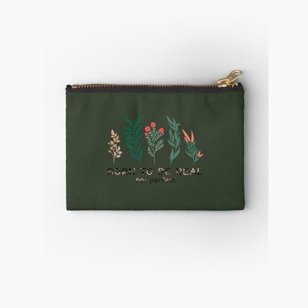 Item preview, born to be real, not perfect, best Motivational Quotes with hand-drawn floral decorative Gift for yo   designed and sold by LittleCrafties.