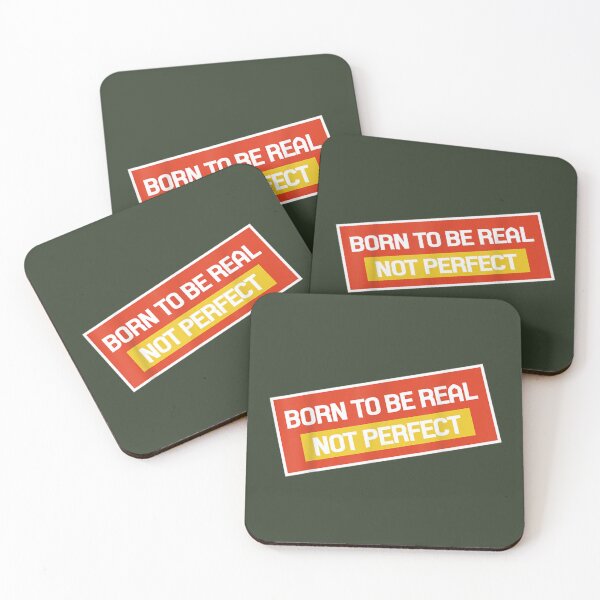 Item preview, Gift Born To Be Real Not Perfect Motivational Inspirational   designed and sold by LittleCrafties.