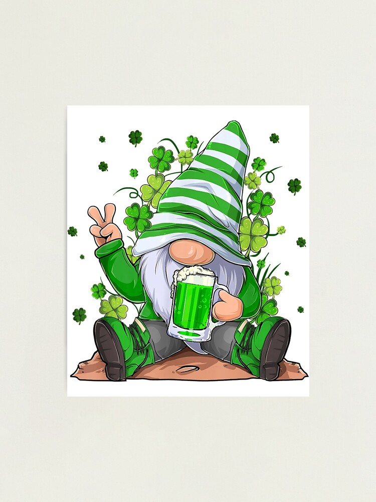 St. Patrick's Day Beer Drinking Gnome Tumbler