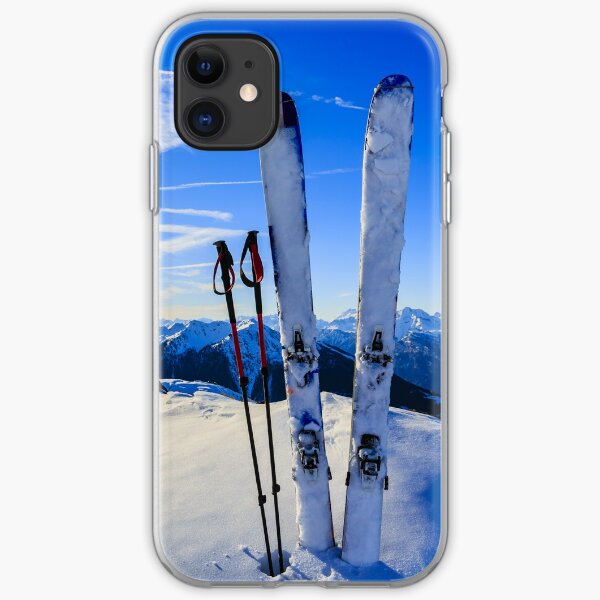 Ski Mountain Scene iPhone Soft Case