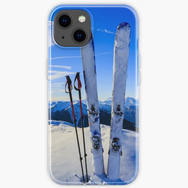 Scène de montagne de ski Coque souple iPhone