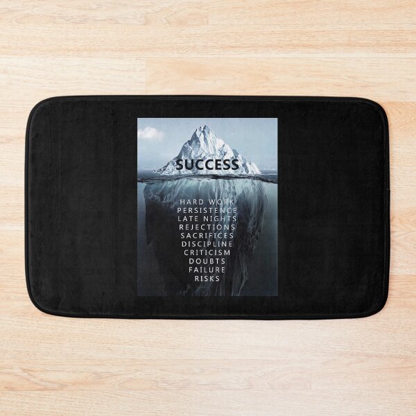Item preview, Success Motivational Poster - Iceberg Success Poster - Success Hard Work Persistence Late Nights Rejections Sacrifices designed and sold by HerBertTeee.