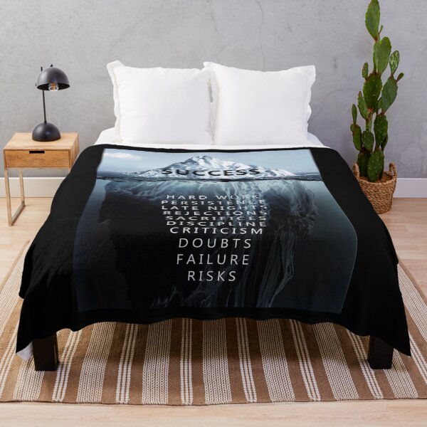 Item preview, Success Motivational Poster - Iceberg Success Poster - Success Hard Work Persistence Late Nights Rejections Sacrifices designed and sold by HerBertTeee.