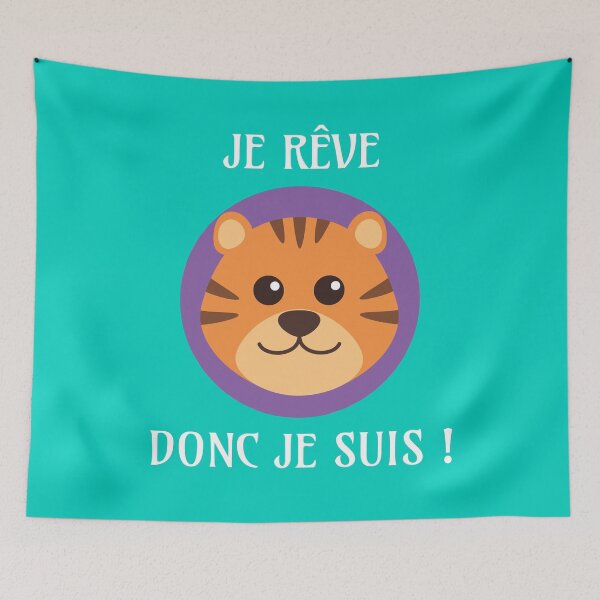 Item preview, I Dream Therefore I Am - Baby Tiger designed and sold by Apikoedesign.