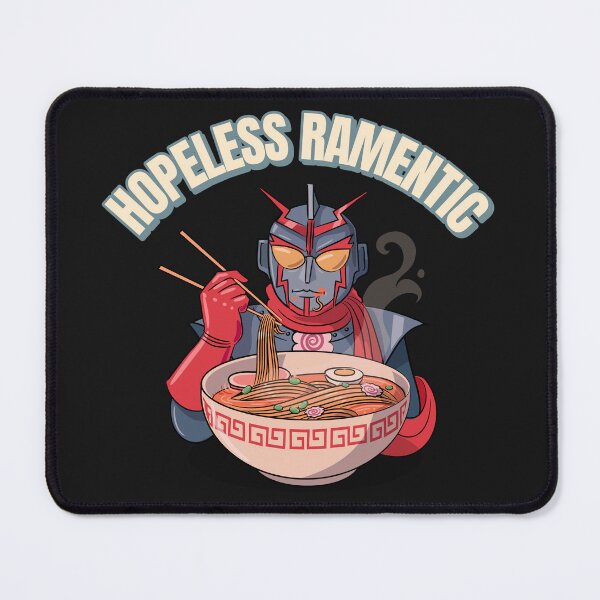 Item preview, Hopeless Ramentic Food Pun Ramen Lover Funny Mecha Robot designed and sold by Nepaz-Designs.