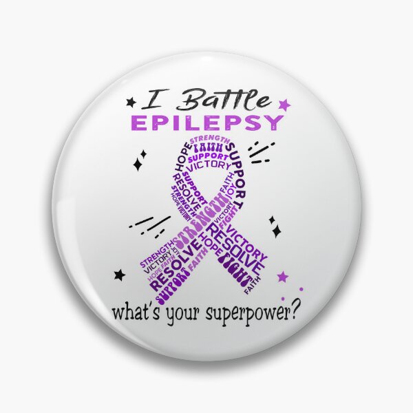 Item preview, Epilepsy Warrior, I Battle Epilepsy What's Your Superpower? designed and sold by Greggwillard.