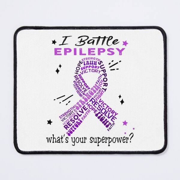 Item preview, Epilepsy Warrior, I Battle Epilepsy What's Your Superpower? designed and sold by Greggwillard.