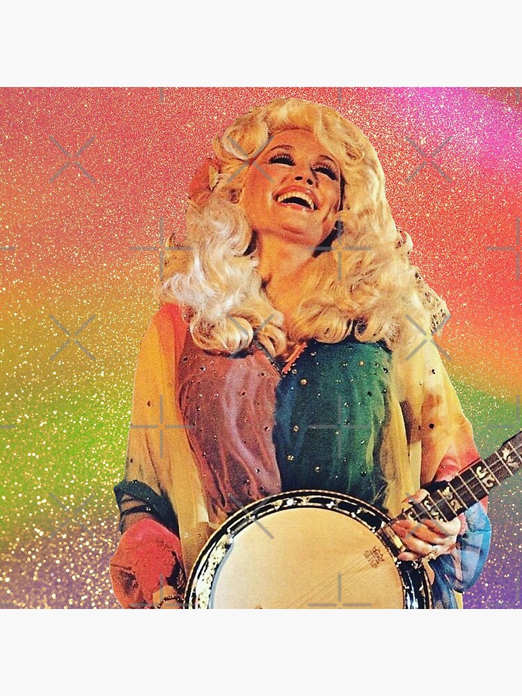 "Dolly Parton With Banjo" Poster for Sale by duncanclark484 Redbubble
