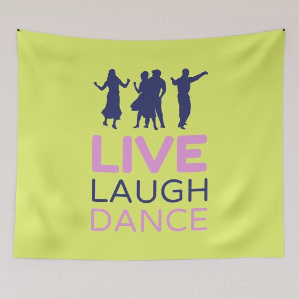 Item preview, Live Laugh Dance - Short Motivational Quote | Colorful Stylish Dance Typography designed and sold by Delandor.