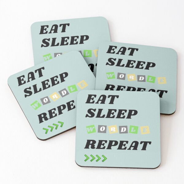 Item preview, Eat Sleep Wordle Repeat designed and sold by alexhumphy.