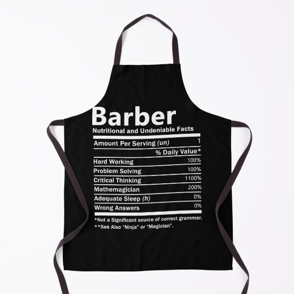 Item preview, Barber T Shirt - Nutrition Factors Job Gift Item Tee designed and sold by rolandchel.