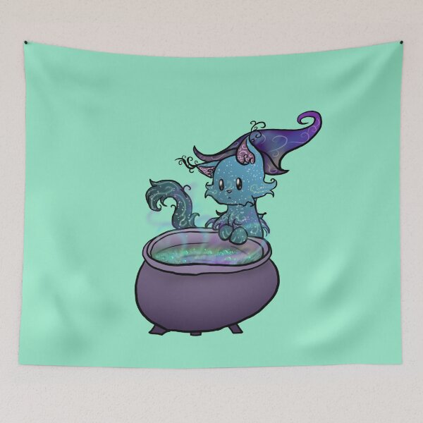 Item preview, Wizard Cat Brewing a potion designed and sold by BerryShyKittens.