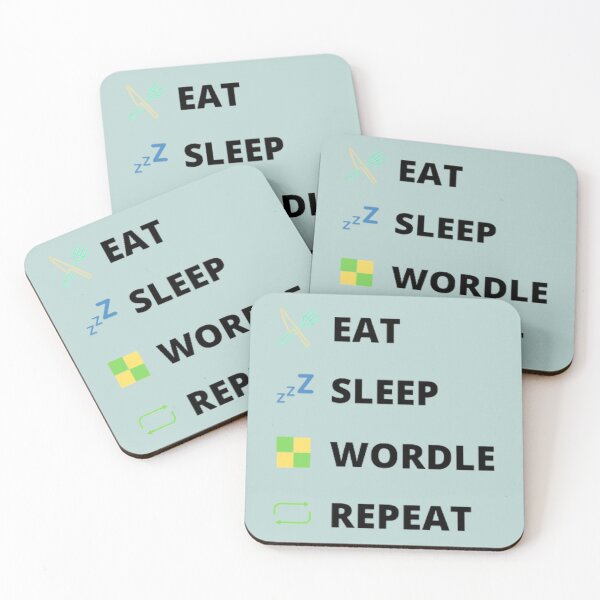 Item preview, EAT SLEEP WORDLE REPEAT  designed and sold by alexhumphy.