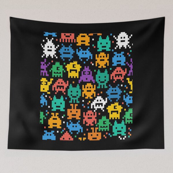 Item preview, I Love 80s Retro 8 Bit Shirt Space Monsters designed and sold by SonphotPhet.