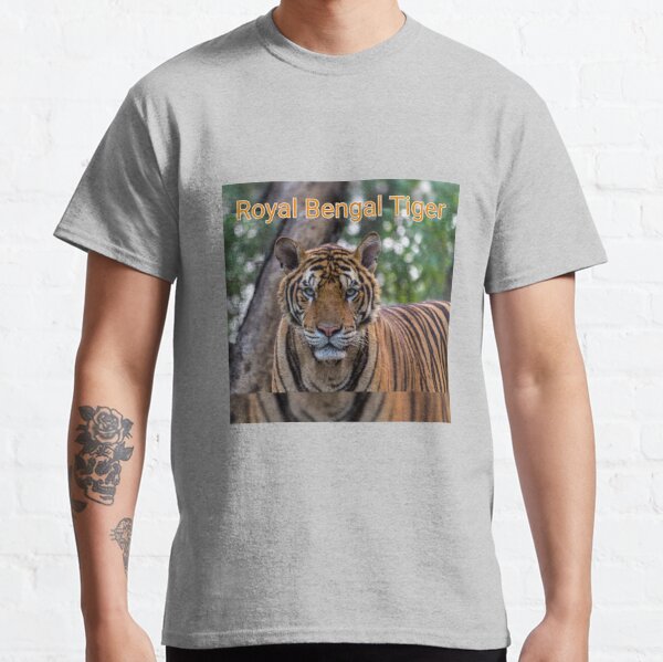  Bengal Tiger Endangered Wildlife Lover Big Cat Print Shirt T- Shirt : Clothing, Shoes & Jewelry