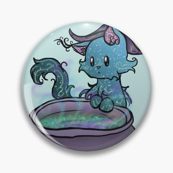 Item preview, Wizard Cat Brewing a potion (light blue) designed and sold by BerryShyKittens.