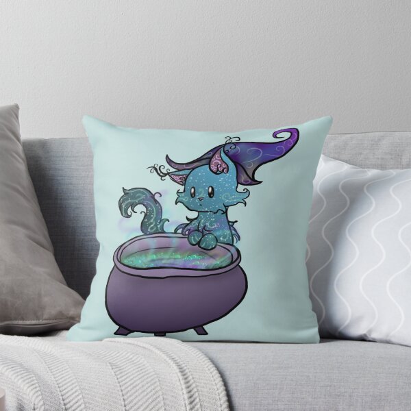 Item preview, Wizard Cat Brewing a potion (light blue) designed and sold by BerryShyKittens.