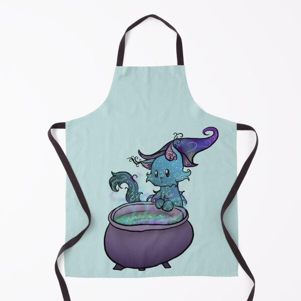 Item preview, Wizard Cat Brewing a potion (light blue) designed and sold by BerryShyKittens.