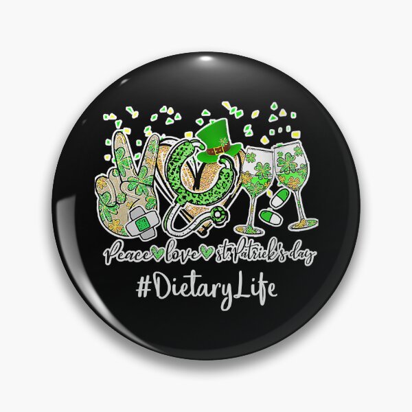 Item preview, Peace Love Nurse St Patrick Day 2022 Dietary EMT CMA LPN Nur designed and sold by RosalindaRojas.
