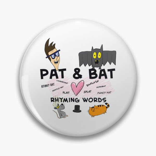 Item preview, Pat & Bat love rhyming words designed and sold by SonphotPhet.