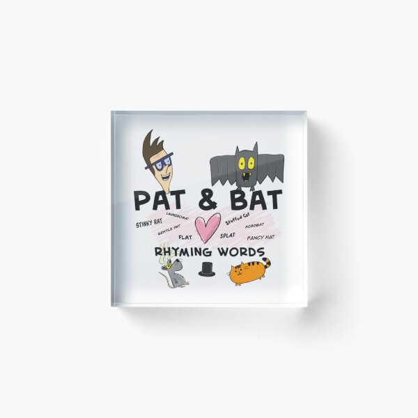 Item preview, Pat & Bat love rhyming words designed and sold by SonphotPhet.