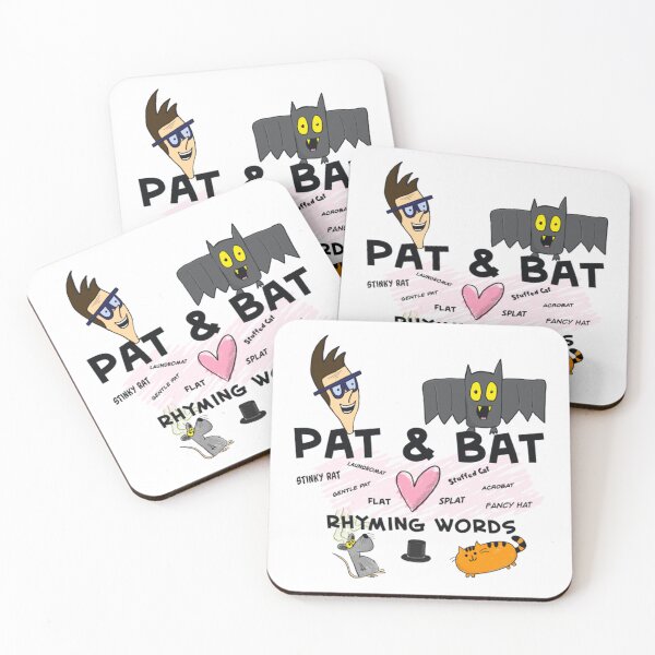 Item preview, Pat & Bat love rhyming words designed and sold by SonphotPhet.