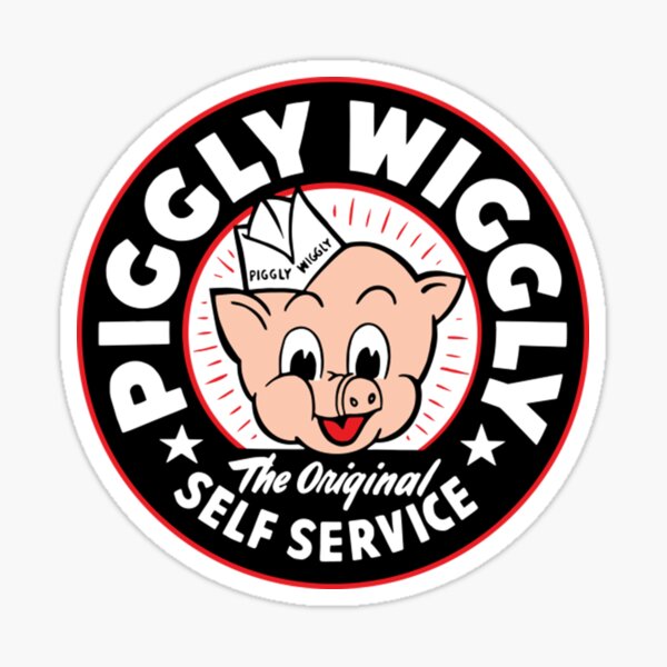 &ldquo;Piggly Wiggly T-ShirtPiggly Wiggly " Sticker by StaffordVale | Redbubble