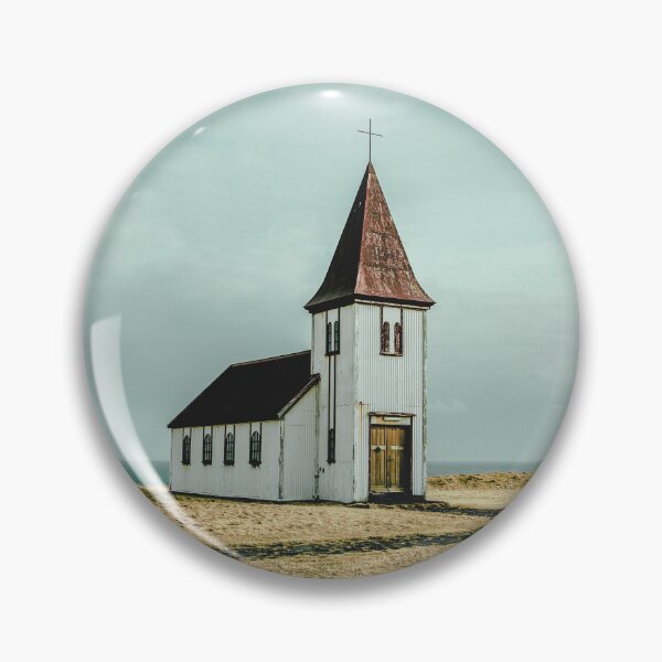 Item preview, Old Church Coastal Iceland Art Print designed and sold by Nils Petter Stein.
