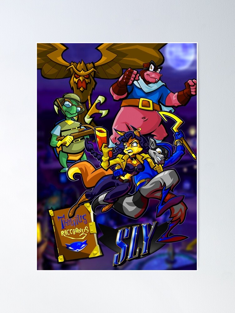 Sly Cooper Artwork Playstation Poster Premium Semi-glossy 