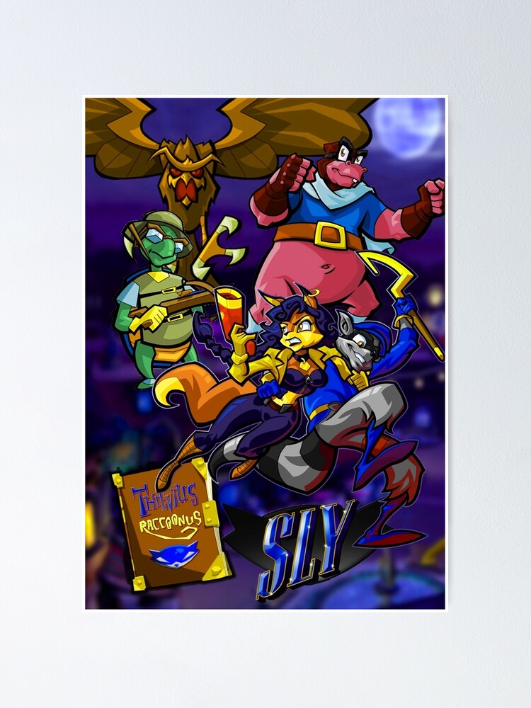 Carmelita Fox Sly Cooper' Poster, picture, metal print, paint by