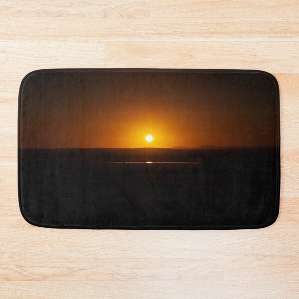 Item preview, Golden sunset over farmland reflecting in water sliver designed and sold by James-Cole.