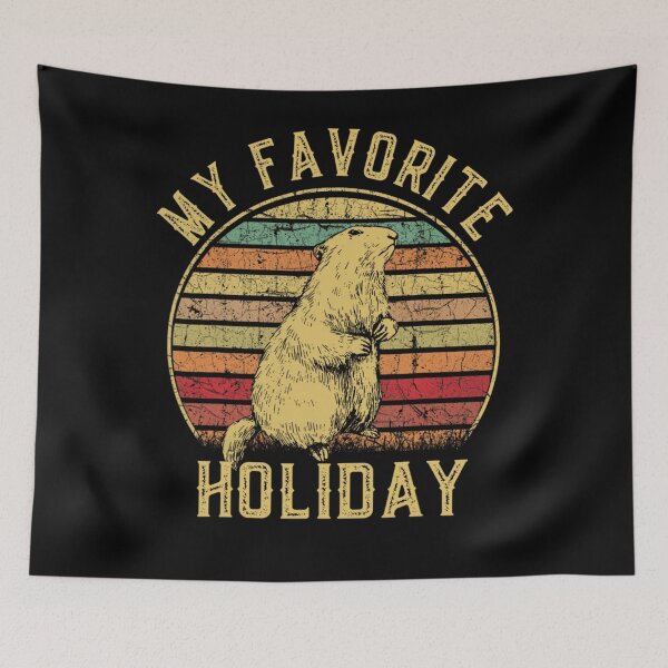 Item preview, Vintage Retro My Favorite Holiday GroundHog day  designed and sold by JeremyxLee.